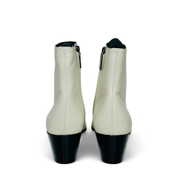 NIB Saint Laurent Vassili Boots EU 43.5 US 10.5 Smooth Leather Ivory White $1250 - Picture 8 of 13